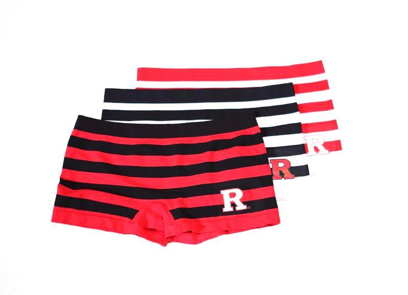 Bottoms - Rutgers Striped Boyshorts